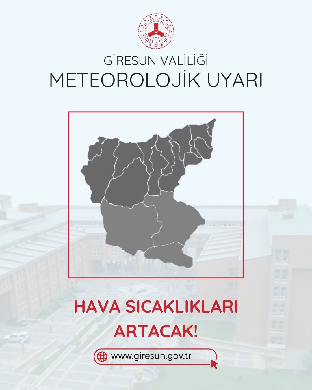 GİRESUN’DA HAVA SICAKLIKLARI MEVSİM NORMALLERİNİN ÜZERİNE ÇIKACAK