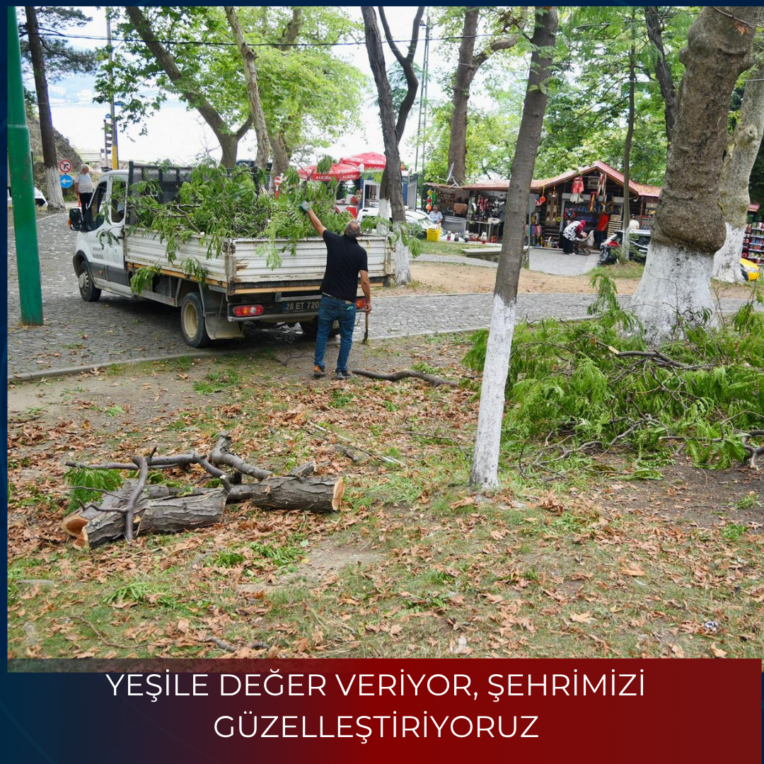 YEŞİLE DEĞER VERİYOR, ŞEHRİMİZİ GÜZELLEŞTİRİYORUZ
