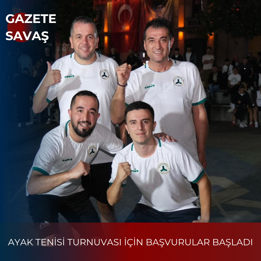 AYAK TENİSİ TURNUVASI İÇİN BAŞVURULAR BAŞLADI