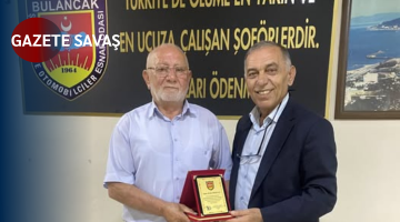 BULANCAK’TA 50 YILLIK DİREKSİYON USTALIĞINA ANLAMLI PLAKET