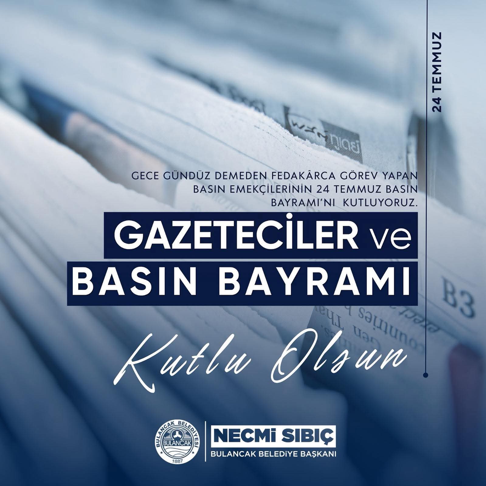 BAŞKAN SIBIÇ’TAN 24 TEMMUZ MESAJI