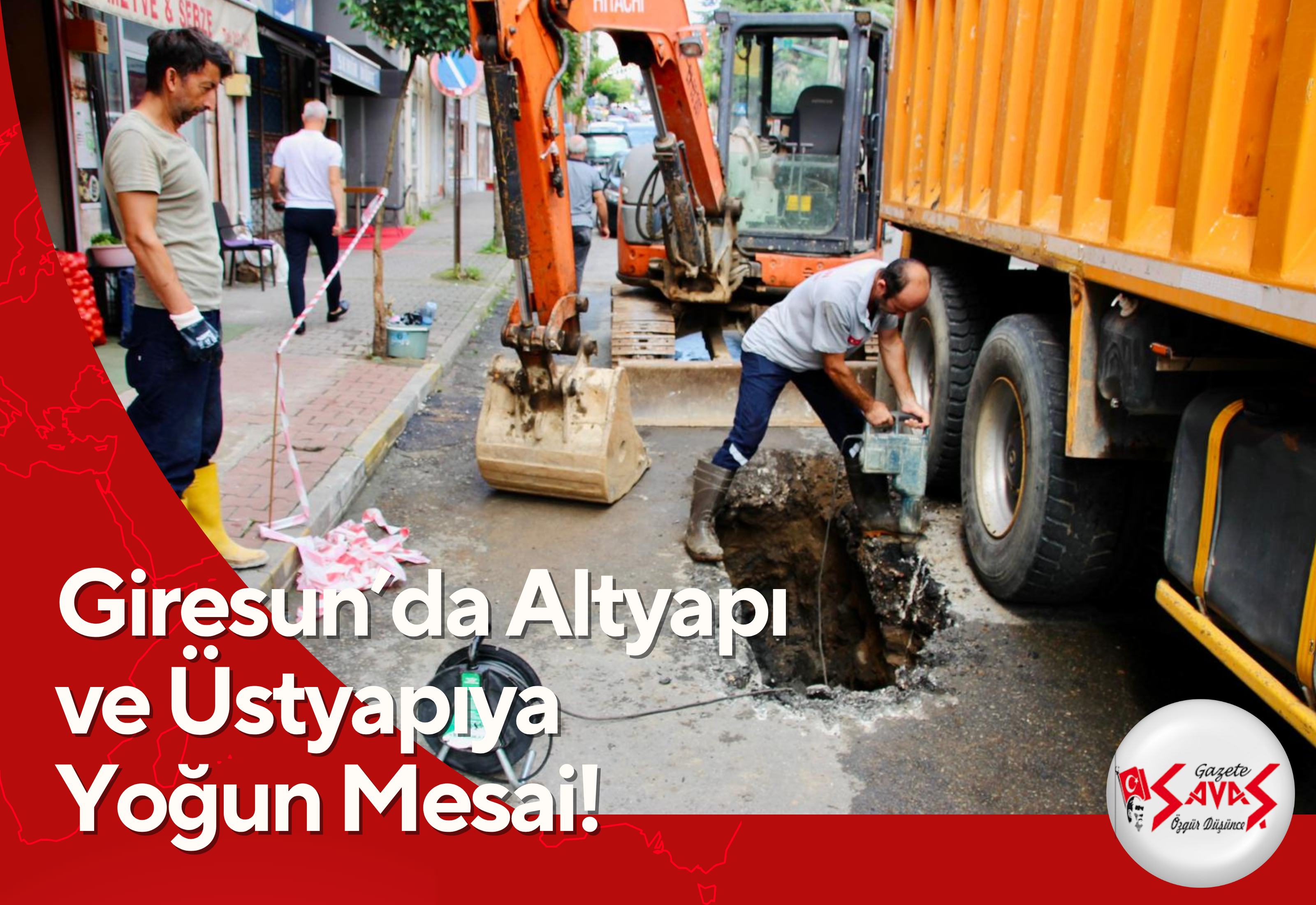 Giresun’da Altyapı ve Üstyapıya Yoğun Mesai!
