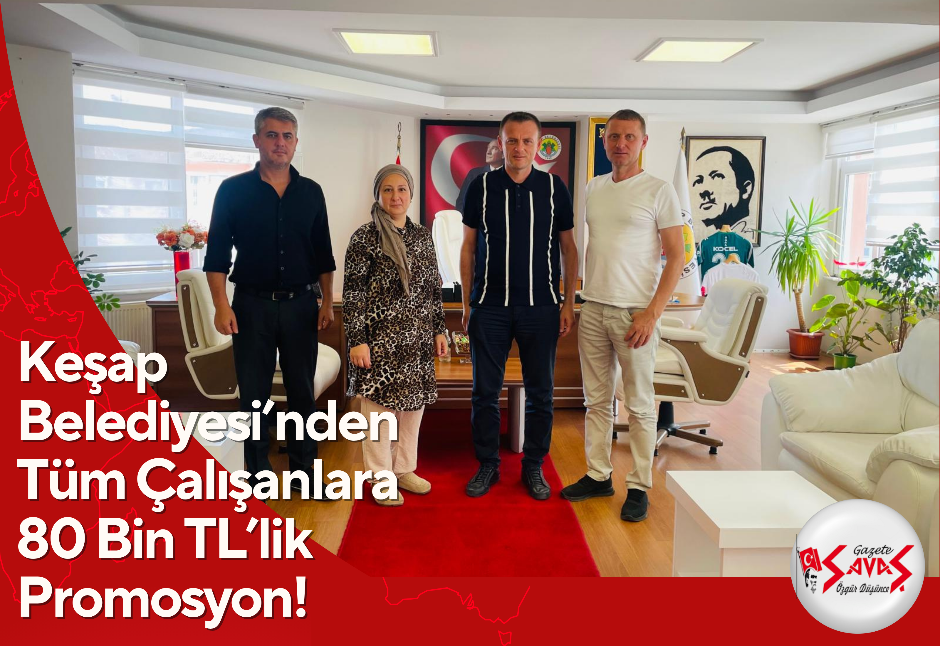 Keşap Belediyesi’nden Tüm ÇalışanlarA 80 Bin TL’lik Promosyon!