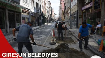 GİRESUN BELEDİYESİ ŞEHRİN HER YERİNDE ARALIKSIZ ÇALIŞIYOR