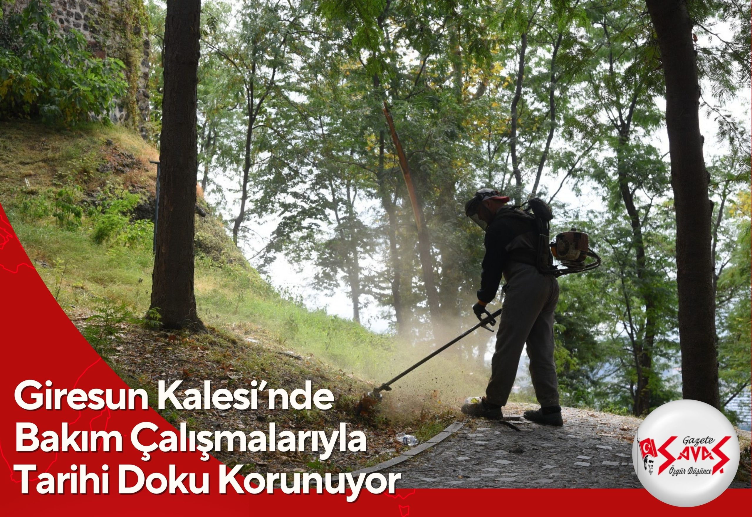 Giresun Kalesi’nde Bakım Çalışmalarıyla Tarihi Doku Korunuyor