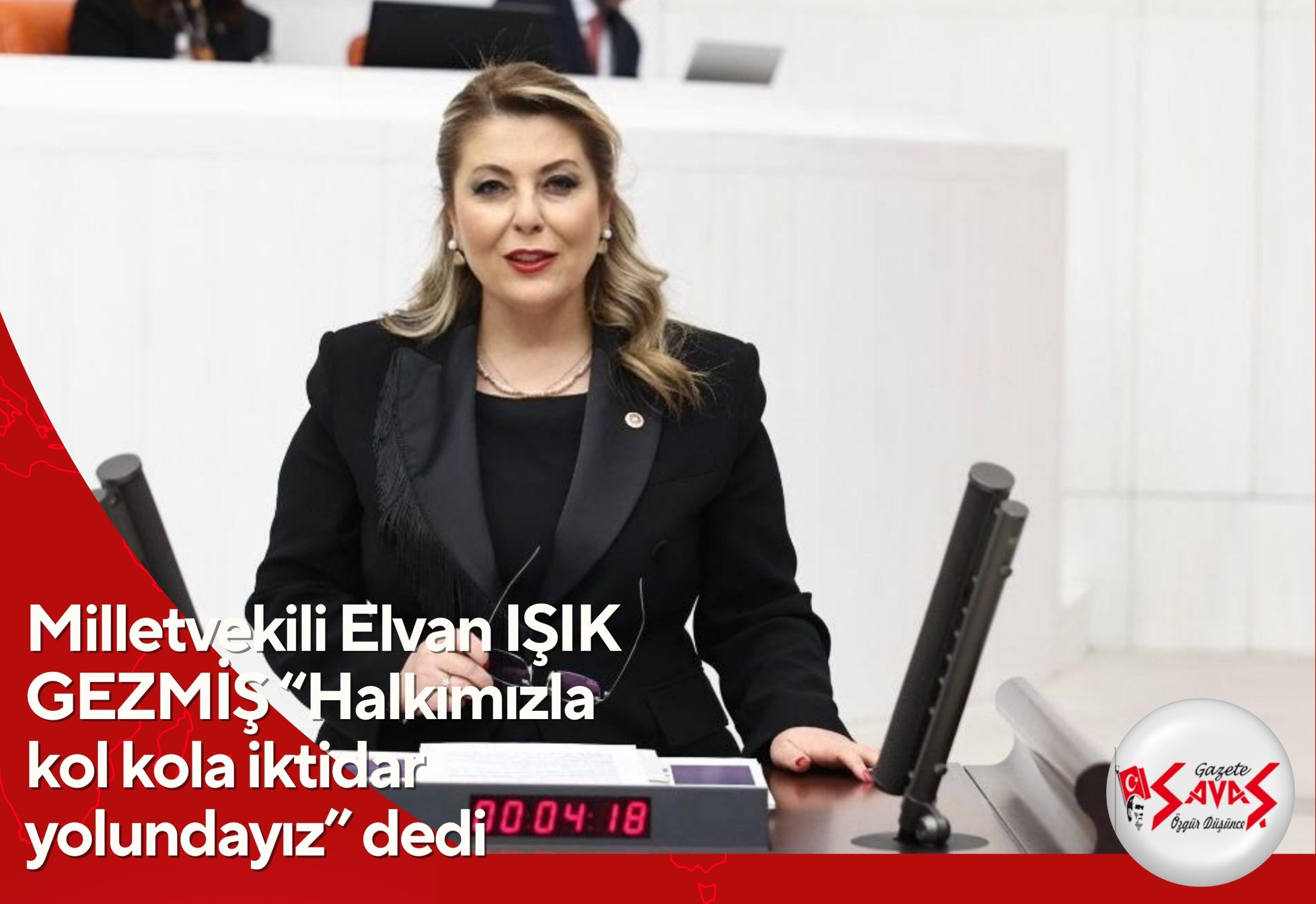 Milletvekili Elvan IŞIK GEZMİŞ “Halkımızla kol kola iktidar yolundayız” dedi.