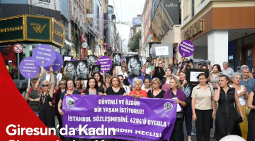 Giresun’da Kadın Cinayetlerine Karşı Yürüyüş