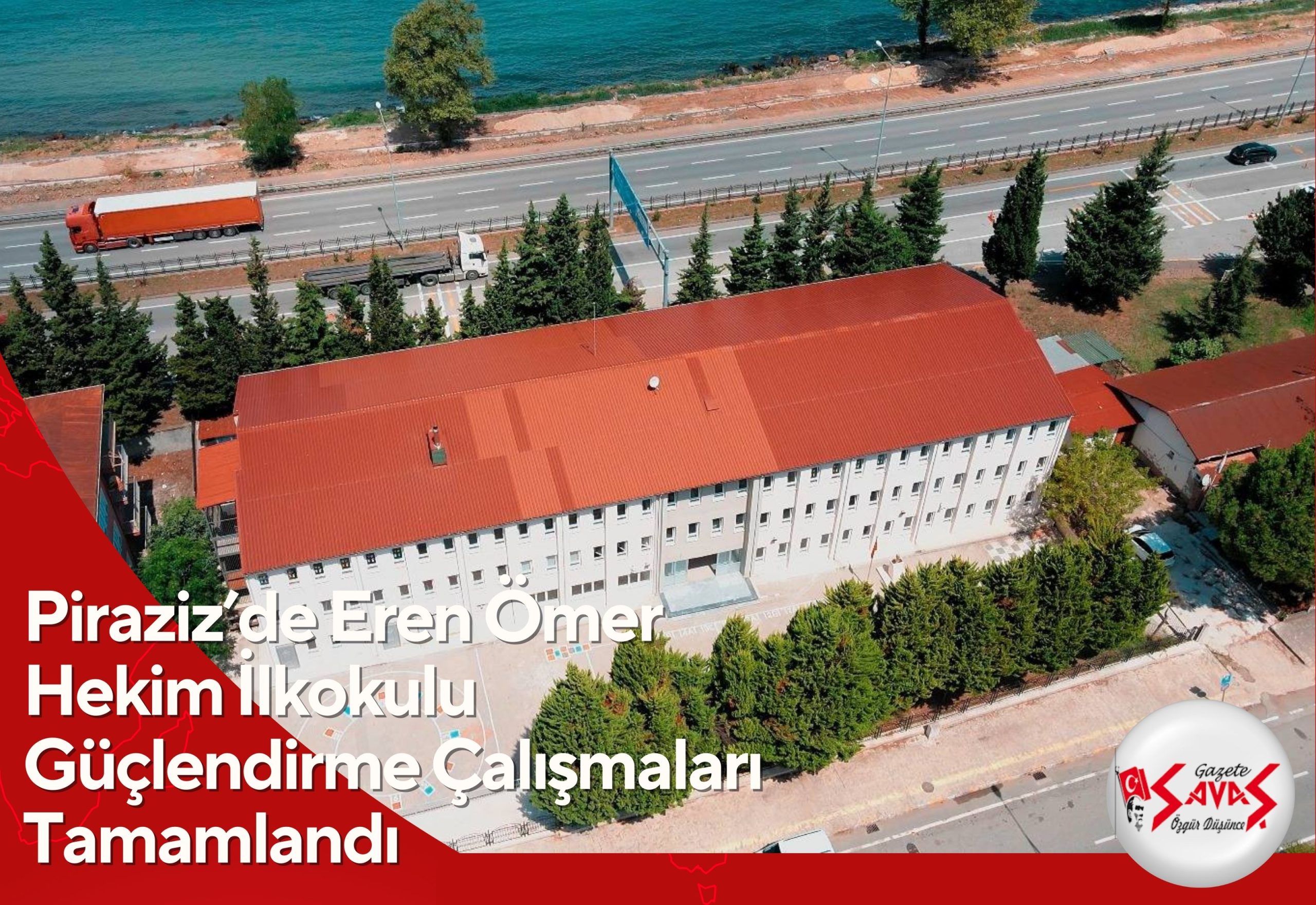 Piraziz’de Eren Ömer Hekim İlkokulu Güçlendirme Çalışmaları Tamamlandı