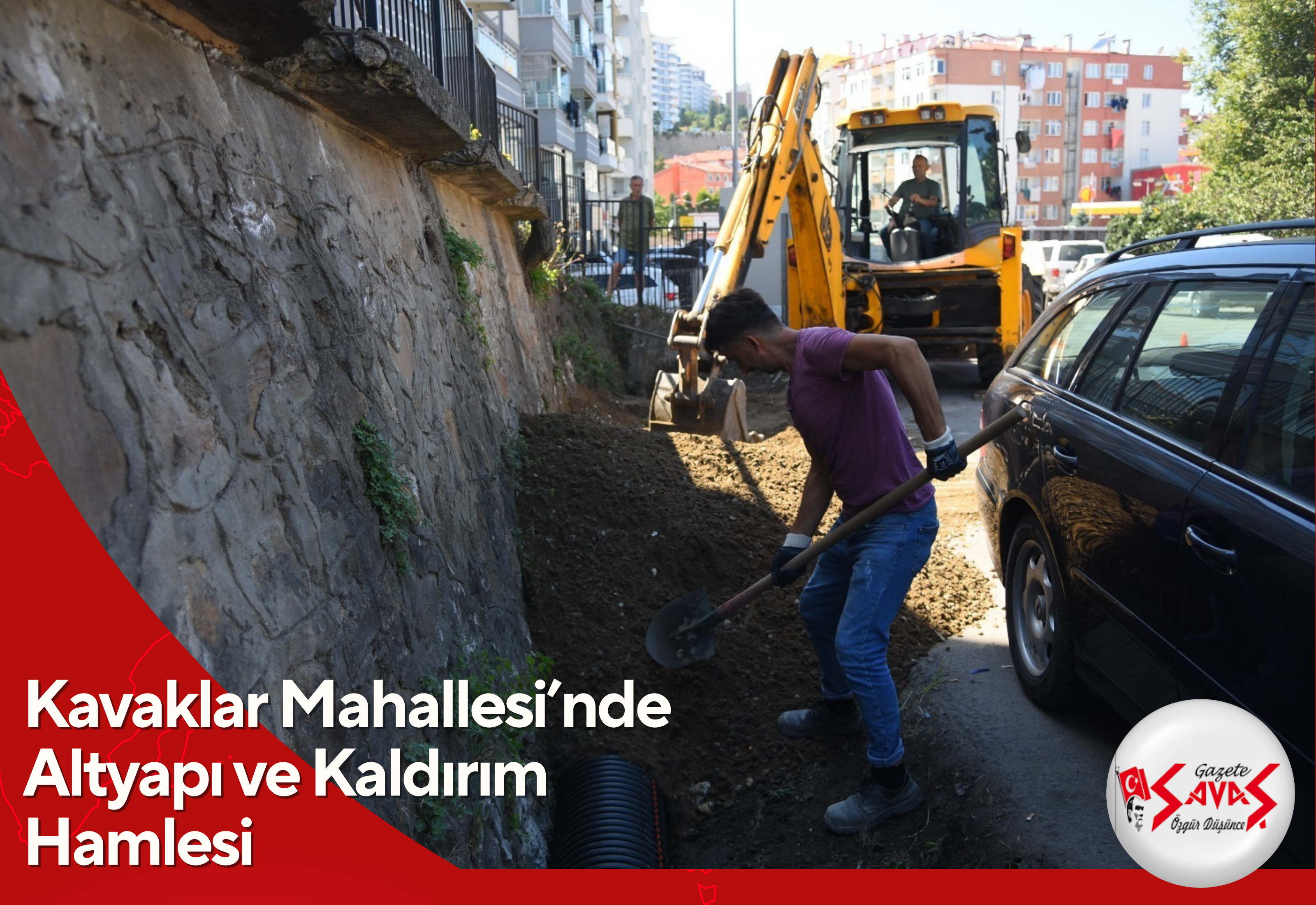 Kavaklar Mahallesi’nde Altyapı ve Kaldırım Hamlesi