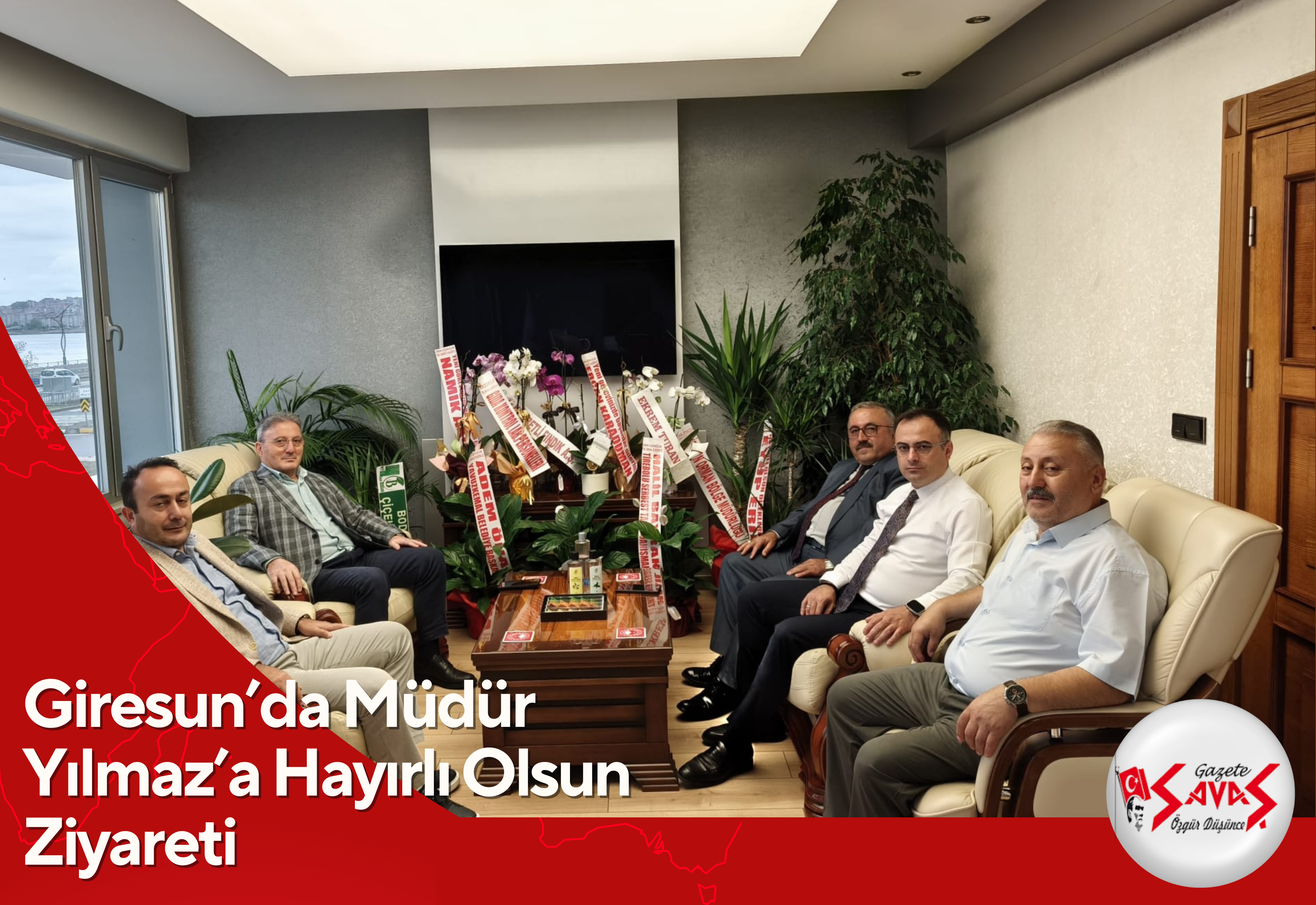 Giresun’da Müdür Yılmaz’a Hayırlı Olsun Ziyareti
