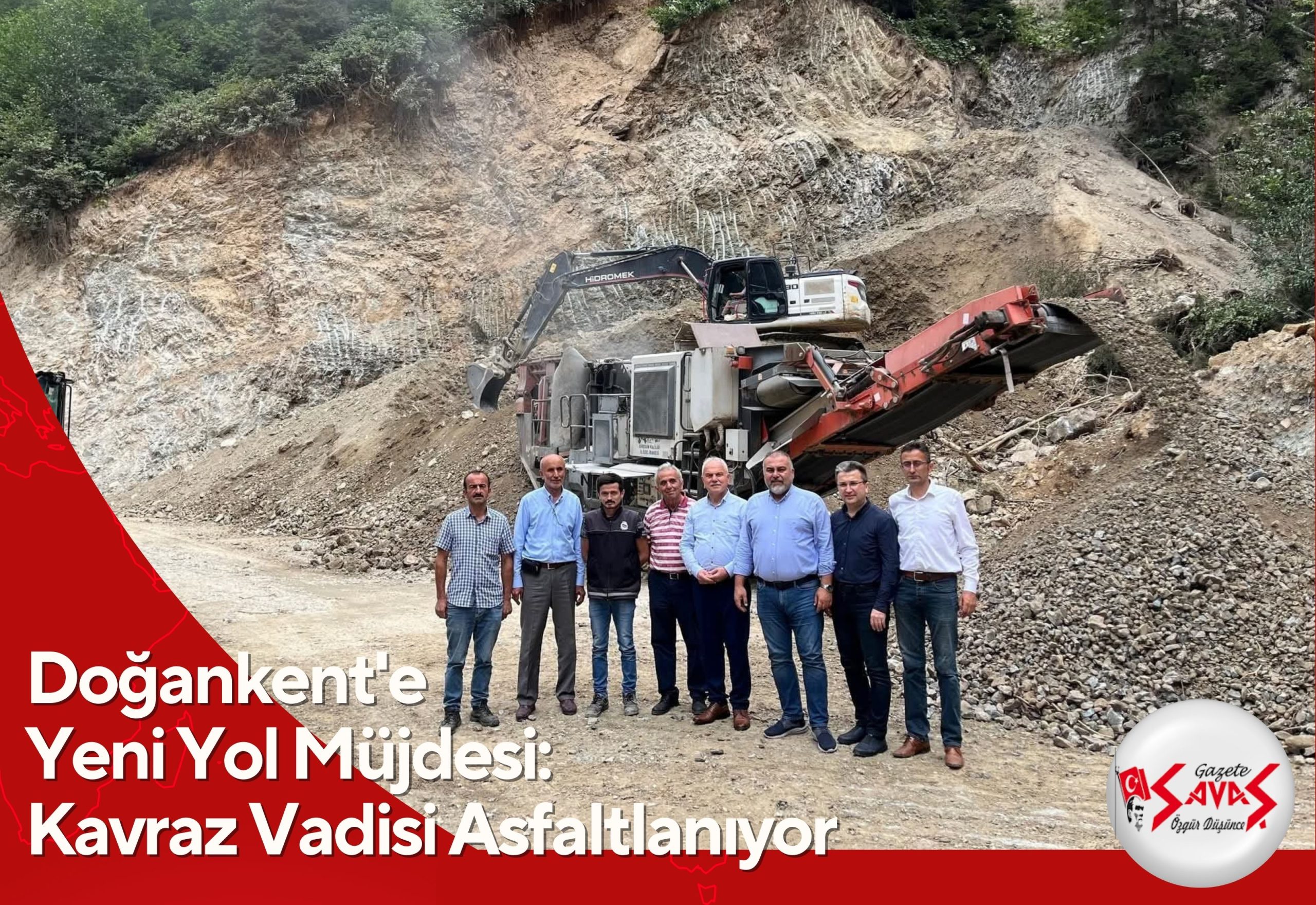 Doğankent’e Yeni Yol Müjdesi: Kavraz Vadisi Asfaltlanıyor