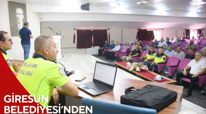 GİRESUN BELEDİYESİ’NDEN OKUL SERVİSLERİNE DENETİM