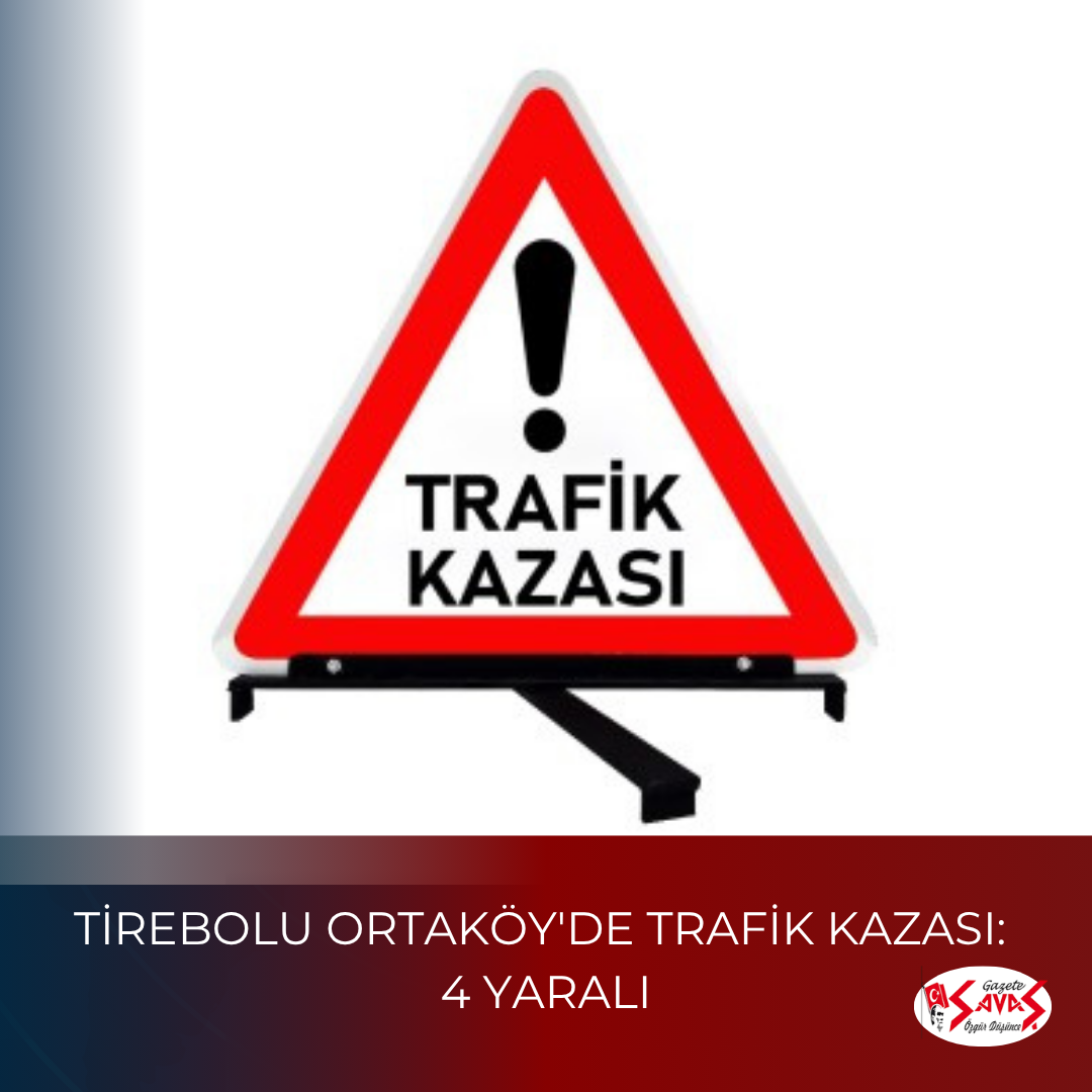 TİREBOLU ORTAKÖY’DE TRAFİK KAZASI: 4 YARALI