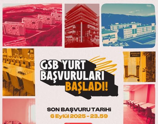 GSB Yurt Başvuruları Başladı