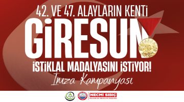 Bulancak Belediyesi’nden Giresun’a İstiklal Madalyası İçin İmza Desteği