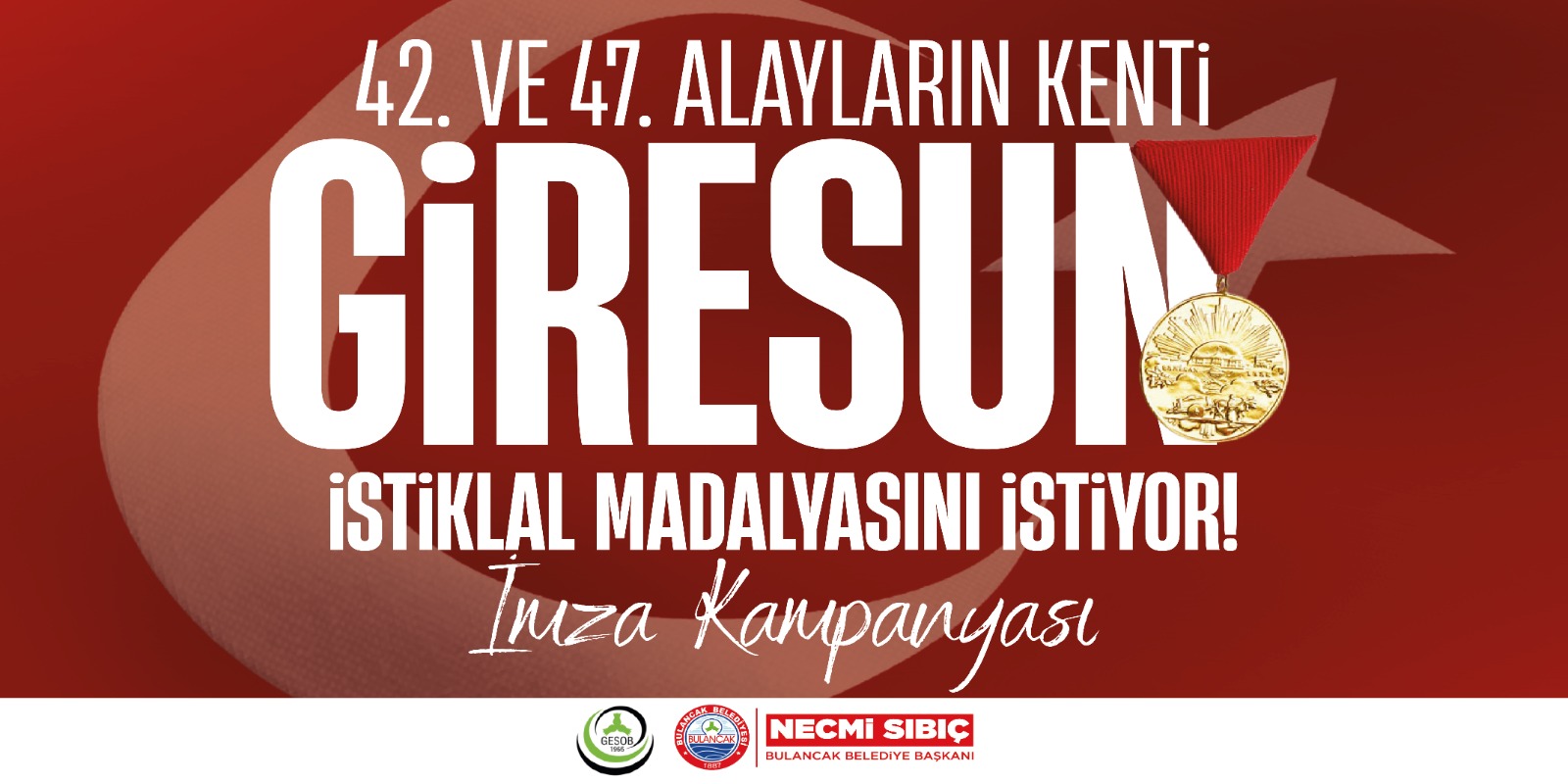 Bulancak Belediyesi’nden Giresun’a İstiklal Madalyası İçin İmza Desteği