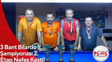 3 Bant Bilardo İl Şampiyonası 2. Etap Nefes Kesti!