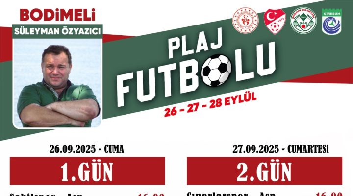 PLAJ FUTBOLU HEYECANI BAŞLIYOR