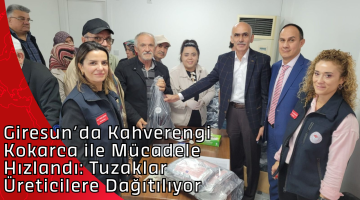 Giresun’da Kahverengi Kokarca ile Mücadele Hızlandı: Tuzaklar Üreticilere Dağıtılıyor