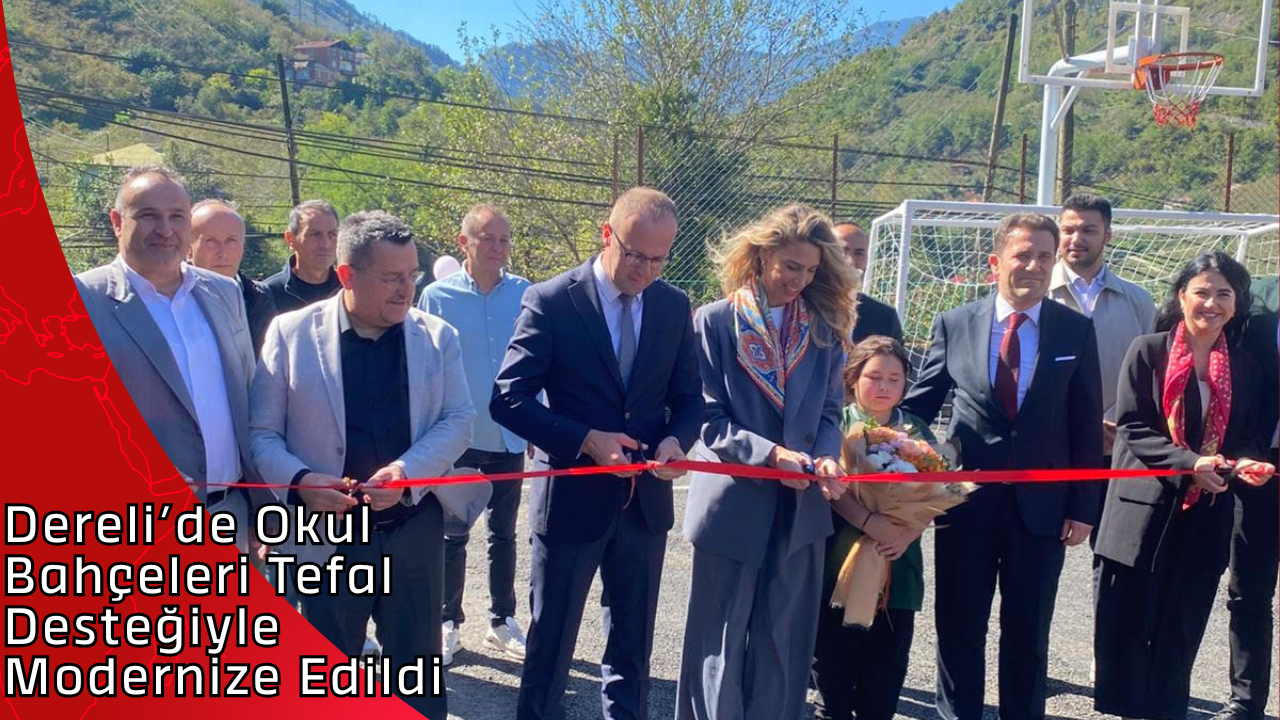 Dereli’de Okul Bahçeleri Tefal Desteğiyle Modernize Edildi