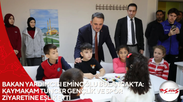 BAKAN YARDIMCISI EMİNOĞLU BULANCAK’TA: KAYMAKAM TUNCER GENÇLİK VE SPOR ZİYARETİNE EŞLİK ETTİ