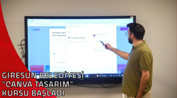 GİRESUN BELEDİYESİ “CANVA TASARIM” KURSU BAŞLADI