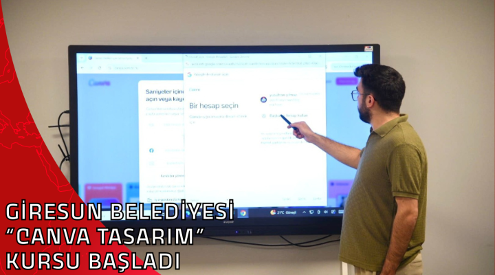 GİRESUN BELEDİYESİ “CANVA TASARIM” KURSU BAŞLADI
