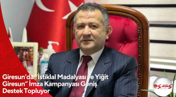 Giresun’da “İstiklal Madalyası ve Yiğit Giresun” İmza Kampanyası Geniş Destek Topluyor