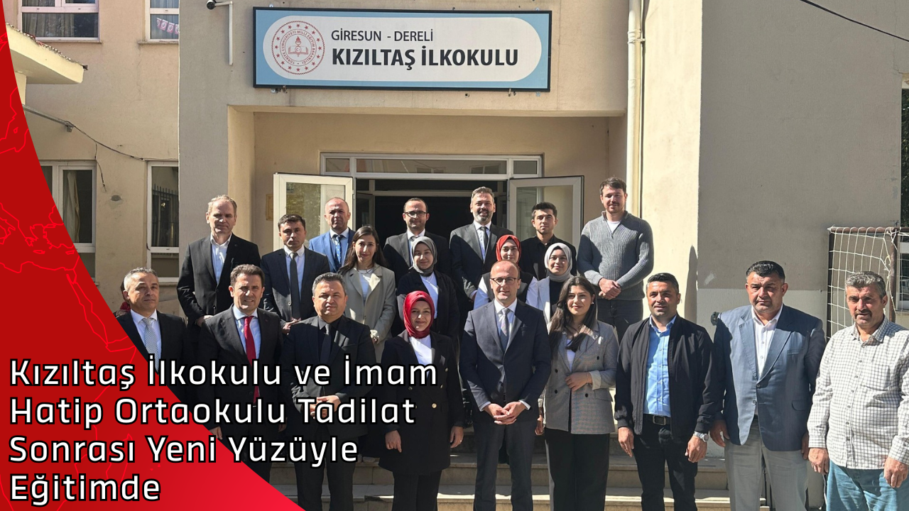 Kızıltaş İlkokulu ve İmam Hatip Ortaokulu Tadilat Sonrası Yeni Yüzüyle Eğitimde