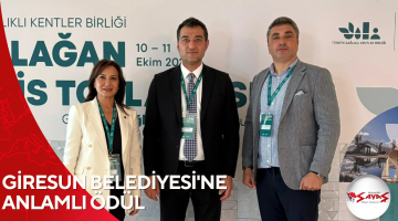 GİRESUN BELEDİYESİ’NE ANLAMLI ÖDÜL
