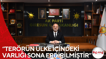 “TERÖRÜN ÜLKE İÇİNDEKİ VARLIĞI SONA ERDİRİLMİŞTİR”
