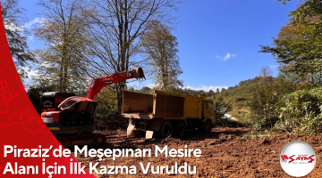 Piraziz’de Meşepınarı Mesire Alanı İçin İlk Kazma Vuruldu