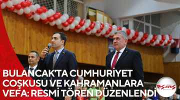 BULANCAK’TA CUMHURİYET COŞKUSU VE KAHRAMANLARA VEFA: RESMİ TÖREN DÜZENLENDİ