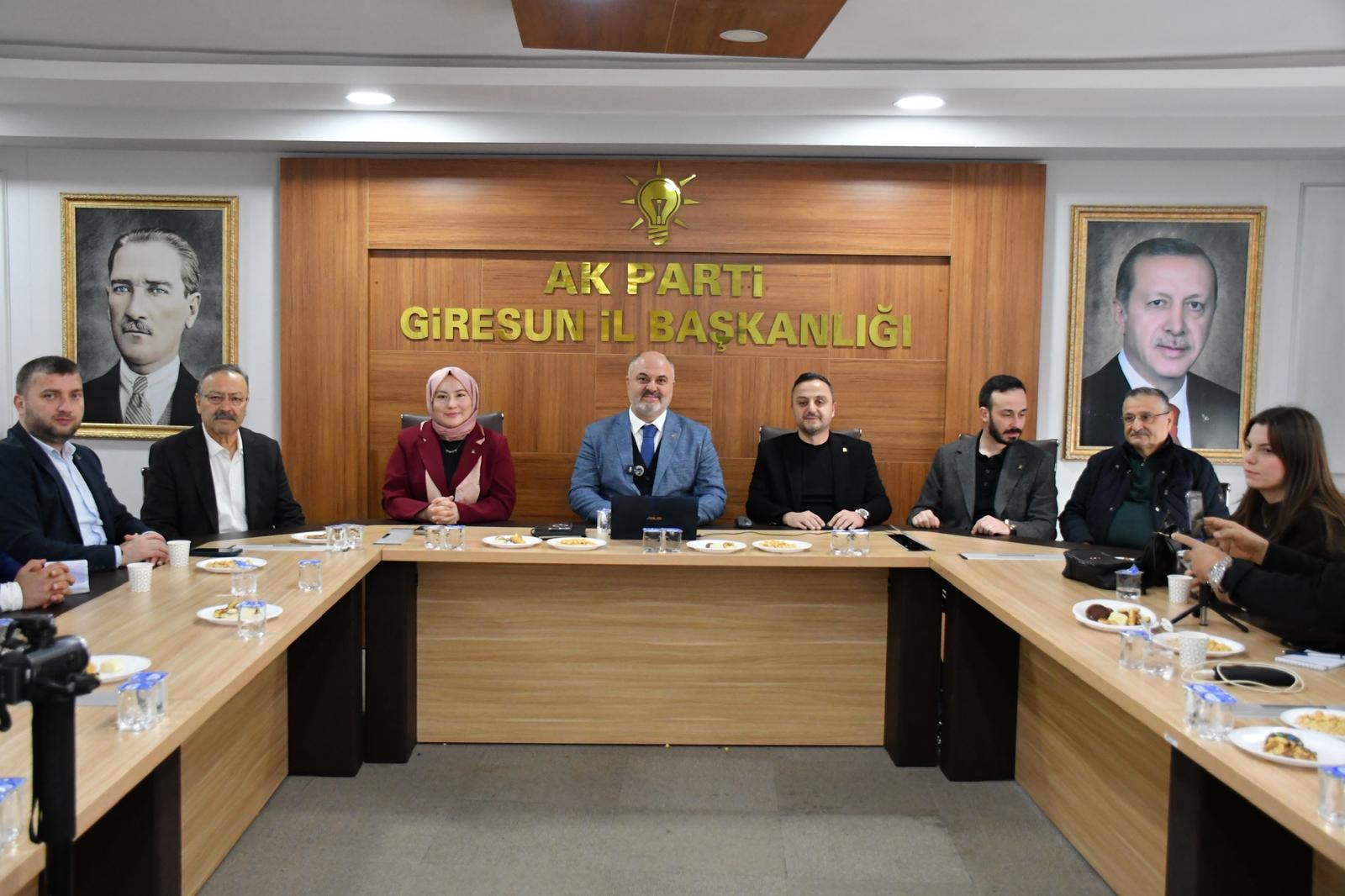 AK PARTİ GİRESUN İL BAŞKANI YILMAZ: “GİRESUN’U YATIRIMLARLA İNŞA EDİYORUZ!”