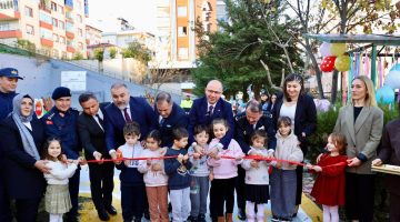 ÇOCUK TRAFİK EĞİTİM PARKI TÖRENLE AÇILDI