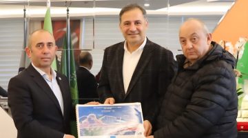 GİRİB Genel Başkanı Tokmak ve yöneticiler GİSİAD Başkanı Gezmiş’i ziyaret etti GEZMİŞ, 1 MİLYAR DOLARLIK DEV PROJEYİ ANLATTI