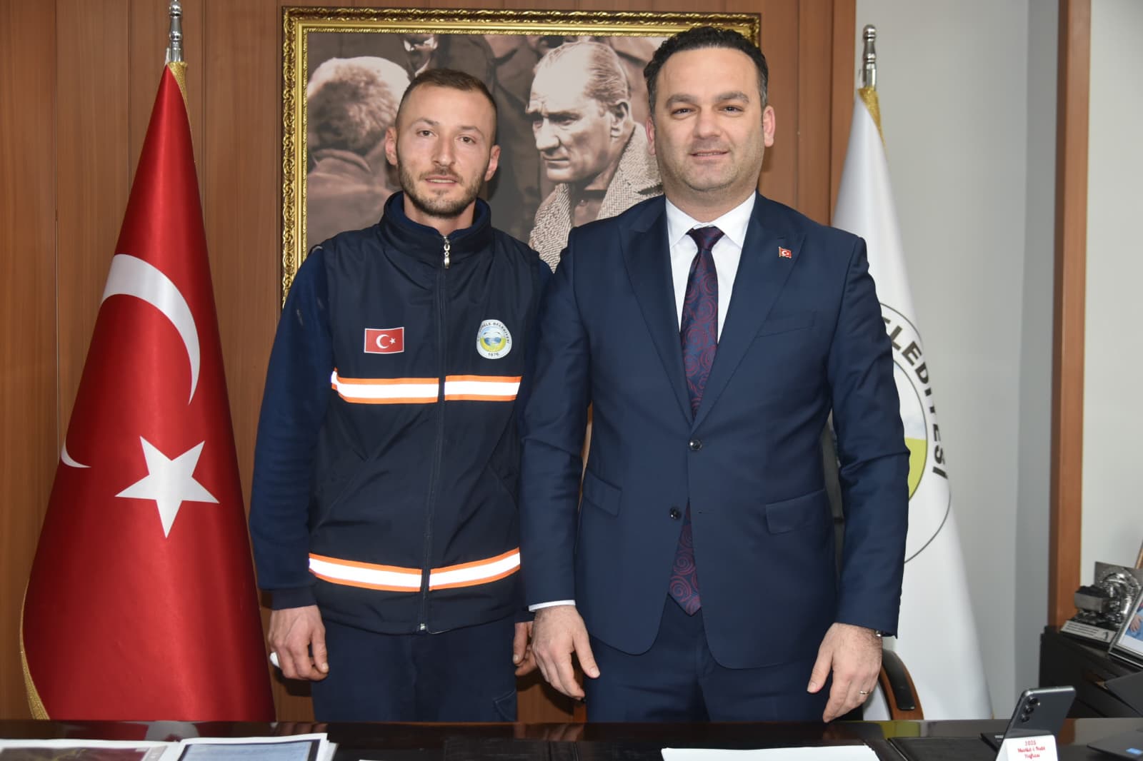 GÖRELE BELEDİYESİ TEMİZLİK İŞÇİSİ ÖDÜLLENDİRİLDİ