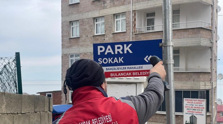 Bulancak’ta Numarataj Çalışmaları Devam Ediyor