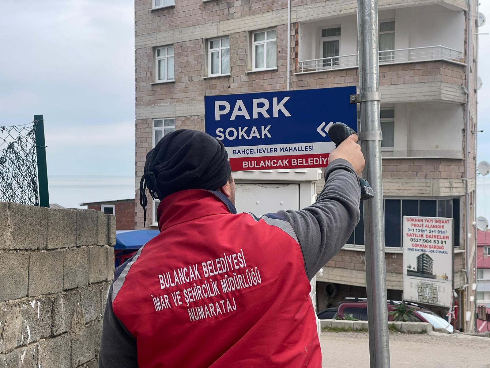 Bulancak’ta Numarataj Çalışmaları Devam Ediyor